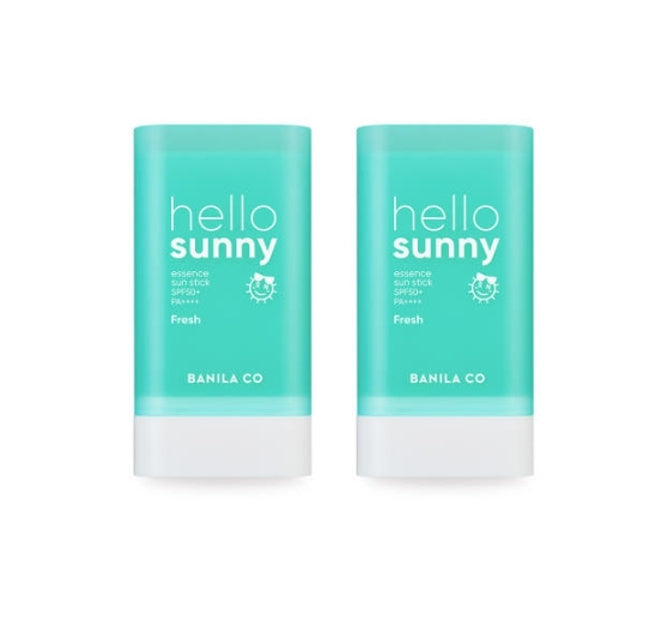 2 x BANILA CO Hello Sunny Essence Sun Stick Fresh 19g, SPF50+ PA++++ from Korea