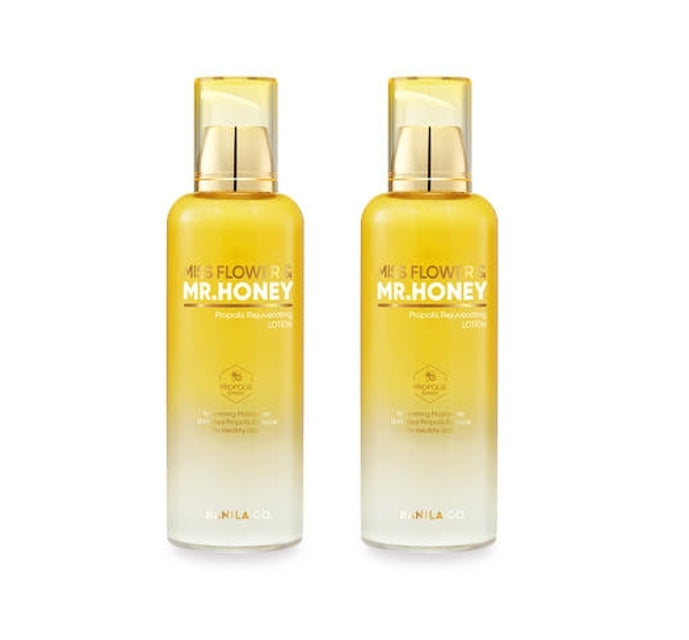 2 x BANILA CO Miss Flower & Mr. Honey Propolis Rejuvenating Lotion 150ml from Korea