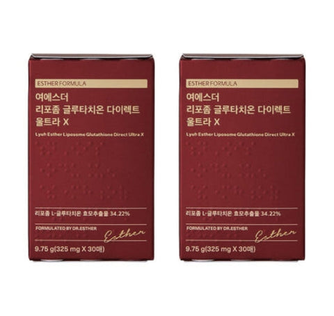 2 x ESTHER FORMULA Liposome Glutathione Direct Ultra X, 325mg x 30 sheets from Korea