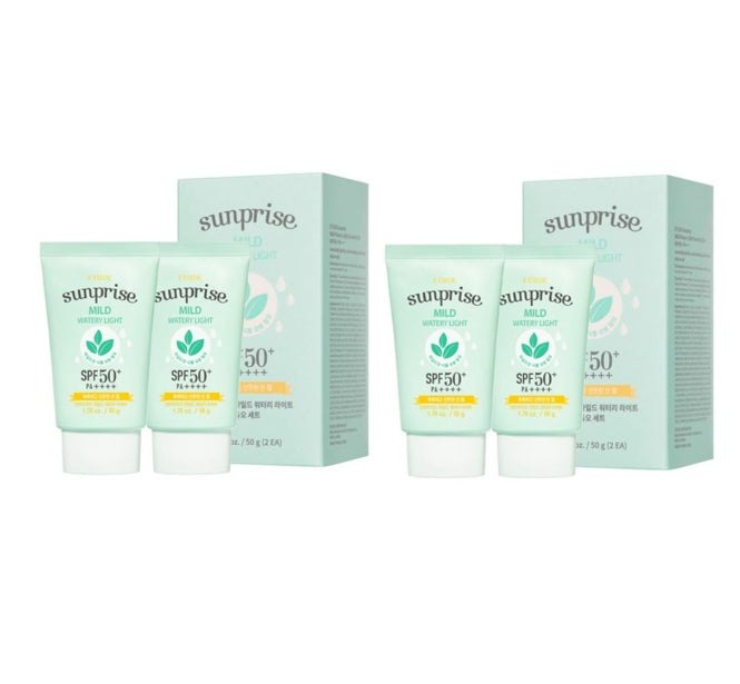 2 x ETUDE Sunprise Mild Watery Light Set (50g X 2ea) from Korea