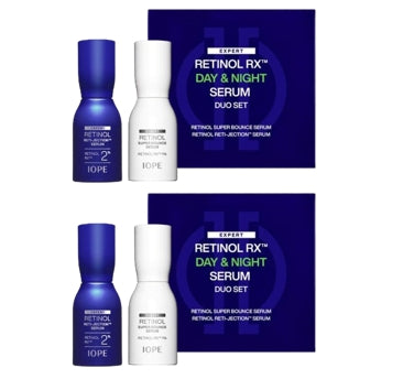 2 x IOPE Retinol RX Day & Night Serum Due Set (2 Items) + Samples(2 Items) from Korea
