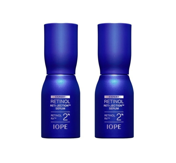 2 x IOPE Retinol Reti-Jection Serum 30ml + Samples(2 Items) from Korea