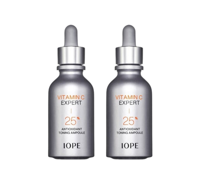 2 x IOPE Vitamin C Expert 25% Antioxidant Toning Ampoule 23ml + Samples(2 Items) from Korea