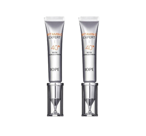 2 x IOPE Vitamin C Expert 40% Mask Concentrate 15g + Samples(2 Items) from Korea