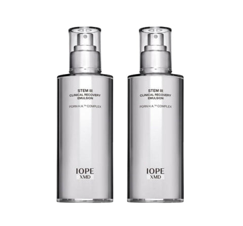 2 x IOPE XMD Stem III Clinical Recovery Emulsion 130 ml + Samples(4 Items) from Korea
