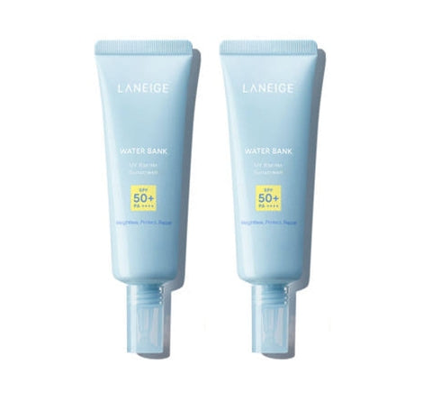 2 x LANEIGE Water Bank UV Barrier Sun Cream 50ml