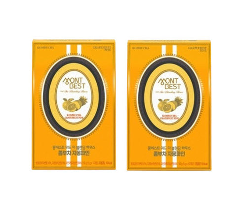 2 X MONTBEST With The Blending House Kombucha Grapefruit Pine, 10 sticks from Korea_KT