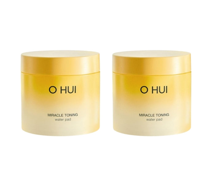 2 x OHUI Miracle Toning Water Pad – 70 Dual-Sided Exfoliating Pads from Korea