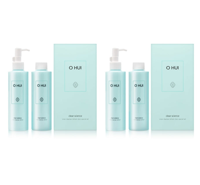 2 x O HUI Clear Science Inner Cleanser Refresh 400ml June 2025 Set (2 Items) from Korea by O HUI