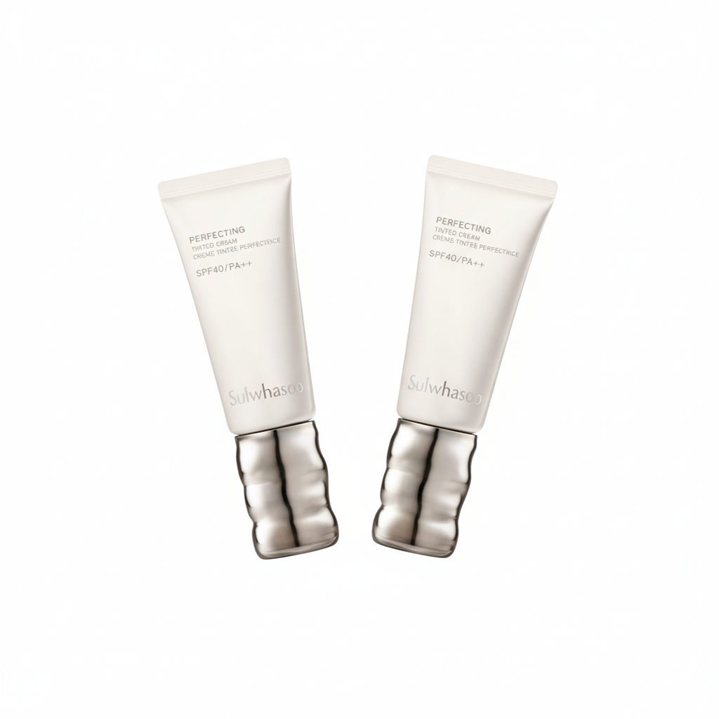 2 x Sulwhasoo Perfecting Tinted Cream 35ml SPF40/PA++ 5 Colours + Sample(1 Items) from Korea
