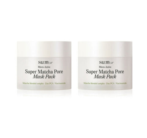 2 x Su:m37 Micro-Active Super Matcha Pore Mask Pack 100ml from Korea