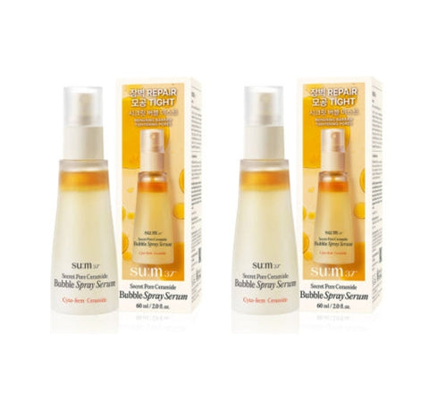 2 x Su:m37 Secret Pore Ceramide Bubble Spray Serum 60ml from Korea