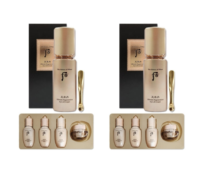 The History of Whoo Cheonyuldan Hwayul Ultimate Regenerating Eye Lift Cream Set for firming and rejuvenating the eye area