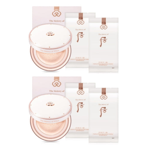 2 x The History of Whoo Seol Radiant Tone-Up Sun Cushion May 2026 Set (3 Items) from Korea