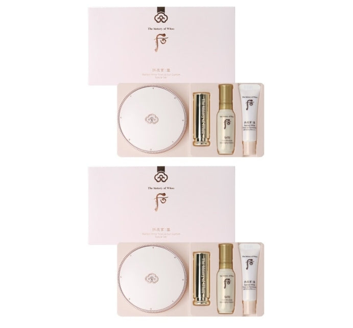 2 x The History of Whoo Seol Radiant Tone-Up Sun Cushion Set (5 Items) July 2025 from Korea