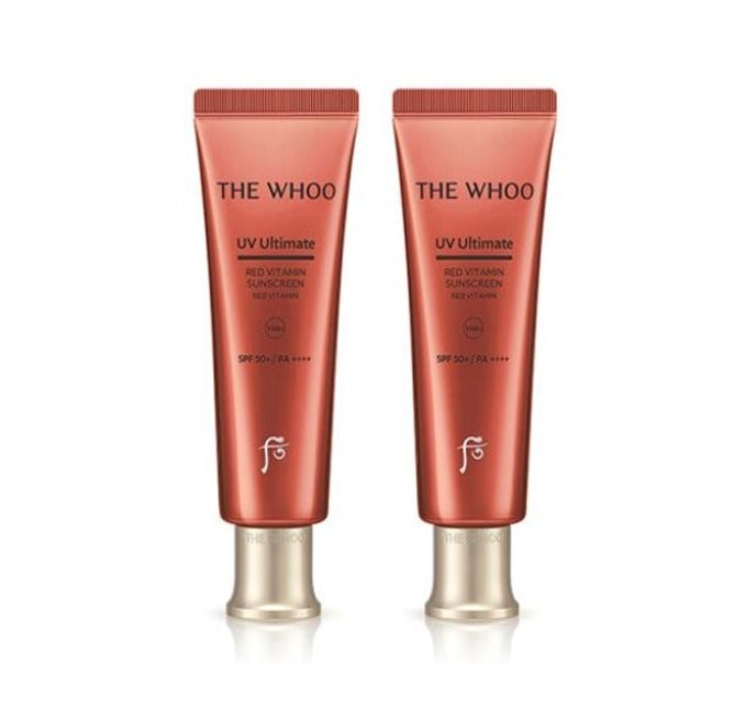 The History of Whoo UV Ultimate Red Vitamin Sun tube for sun protection and skin brightening with red vitamins
