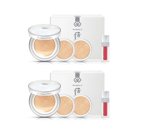 The History of Whoo Gongjinhyang:Seol Radiant White Moisture Cushion Foundation 2025 Set for brightening and hydrating coverage