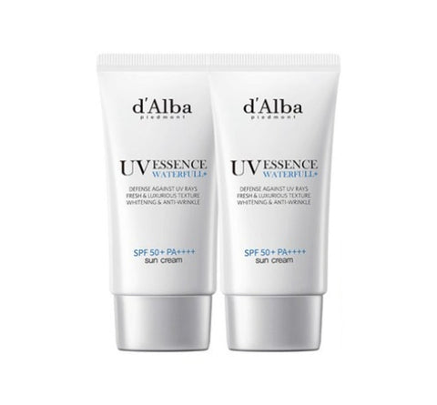 2 x d'Alba Waterfull Essence Sunscreen SPF50+ PA++++ 50ml by d'Alba