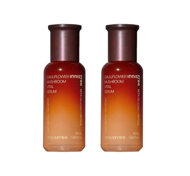 2 x innisfree Cauliflower Mushroom Vital Serum 50ml from Korea, 2 x innisfree Cauliflower Mushroom Vital Serum 50ml from Korea_1