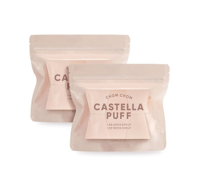2 x BANILA CO Chom Chom Castella Puff 6 pieces from Korea