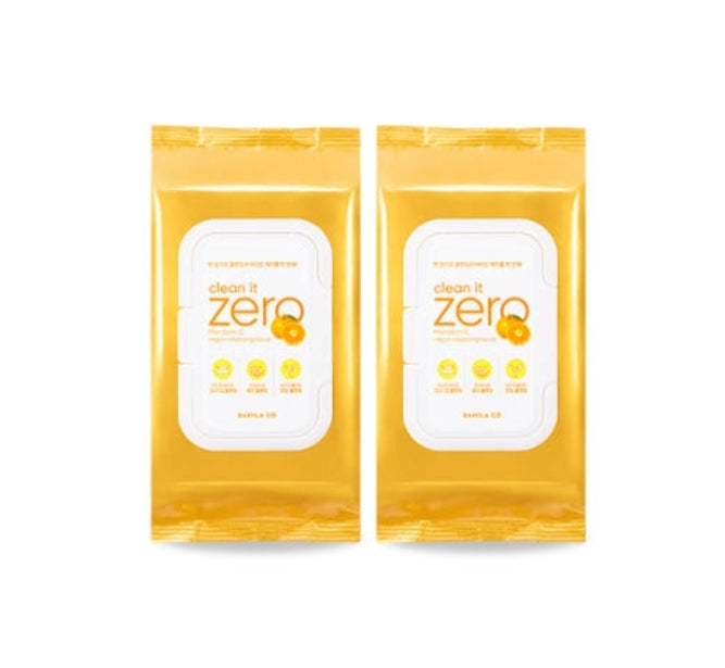 2 x BANILA CO Clean It Zero Mandarin C Vegan Cleansing Tissue (80 sheets) from Korea
