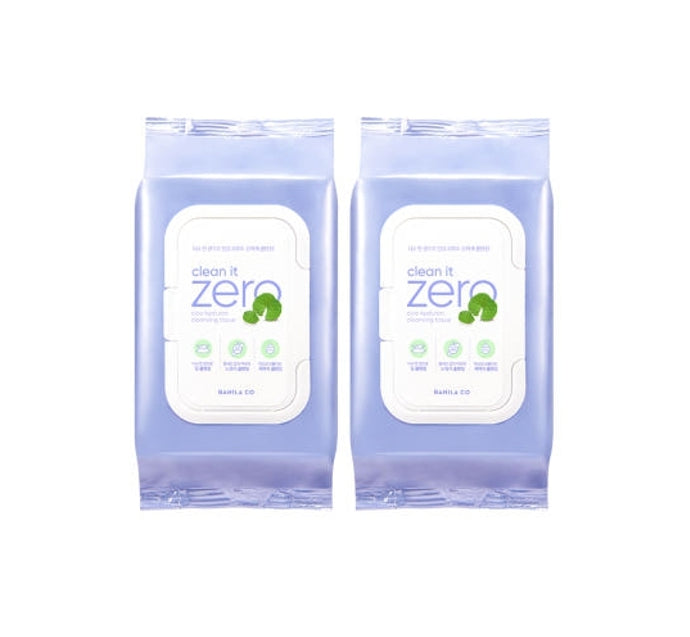 2 x BANILA CO Clean it Zero Cica Hyaluronic Cleansing Tissue (80 sheets) from Korea