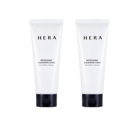 2 x HERA Refreshing Cleansing Foam 160g from Korea (Melasolv Program Deep Cleansing Foam) + Samples(2 Items)