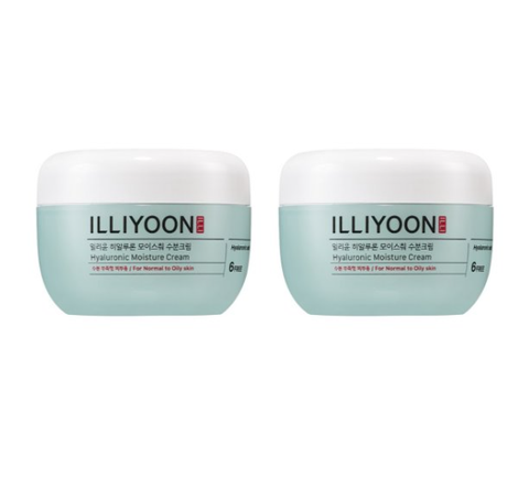 2 x ILLIYOON Hyaluronic Moisture Cream 100ml from Korea