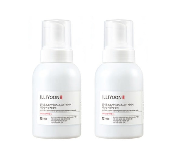2 x ILLIYOON Probiotics Skin Barrier pH-balanced Feminine Wash 300ml from Korea