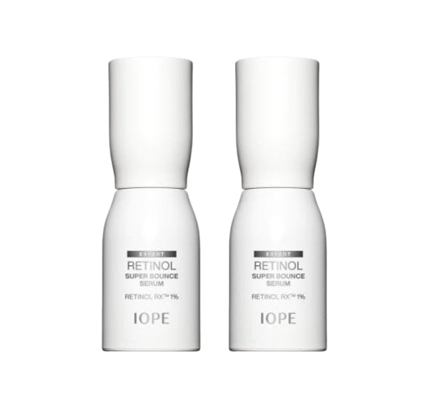 2 x IOPE Retinol Super Bounce Serum 30ml + Samples(4 Items) from Korea_NEW