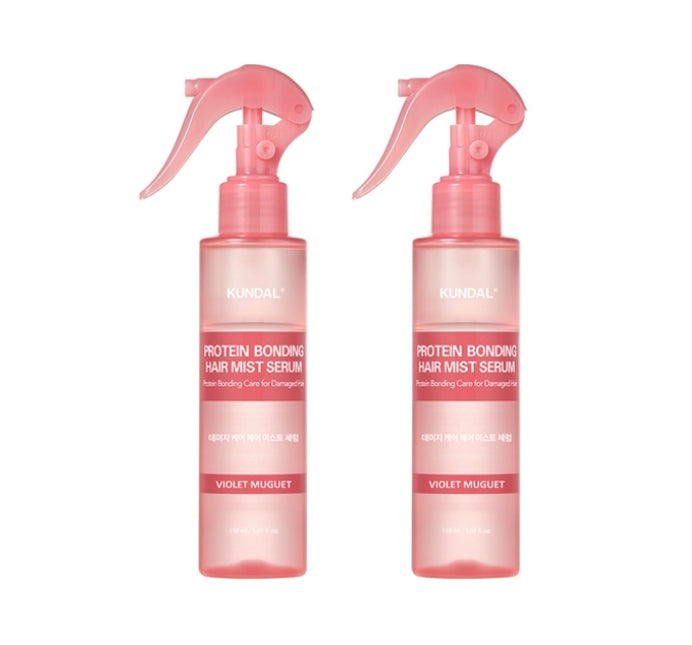 2 x KUNDAL Protein Damage Care Hair Mist Serum Violet Muguet 150ml