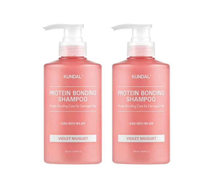 2 x KUNDAL Protein Damage Care Shampoo Violet Muguet 500ml
