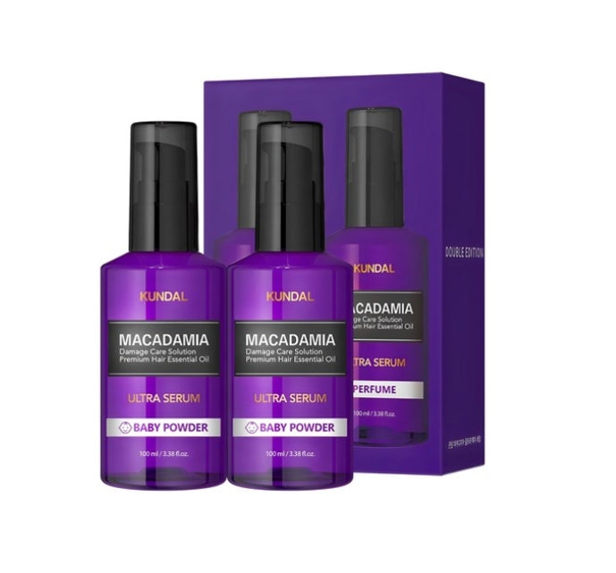 2 x KUNDAL Ultra Serum Hair Essence Baby Powder 100ml
