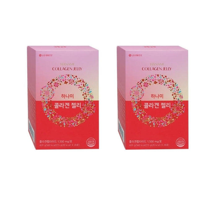 2 x LG H&H Vital Garden HANAMI Collagen Jelly (15g x 28ea) from Korea