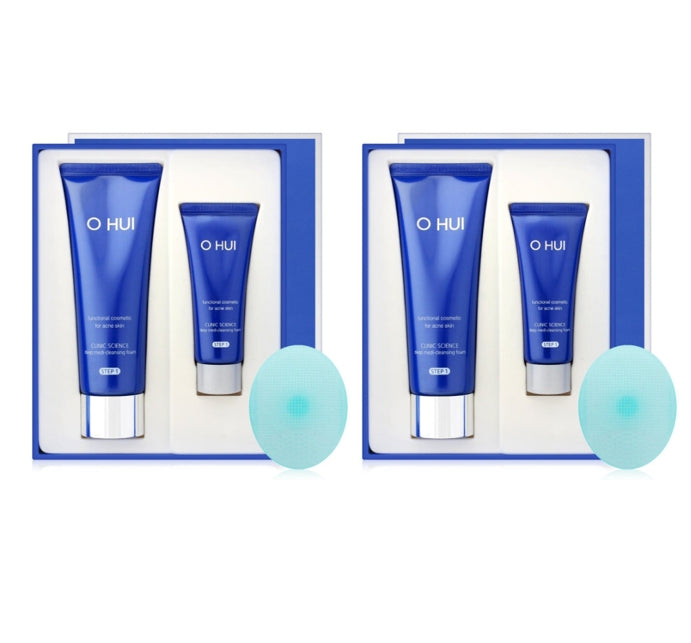 2 x O HUI Clinic Science Deep Medi Cleansing Foam June 2025 Set (3 Items) from Korea