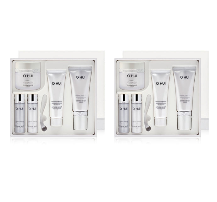 2 x O HUI Extreme White April 2025 Set (5 Items) Brightening Skincare Kit from Korea