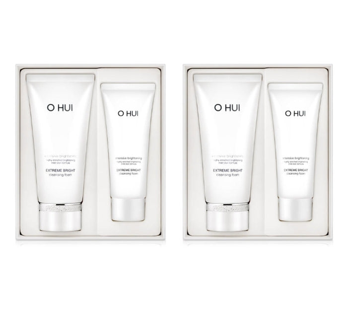 2 x O HUI Extreme White Bright Cleansing Foam July 2025 Set (2 Items) from Korea