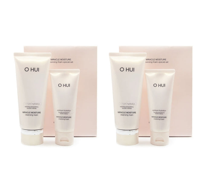 2 x O HUI Miracle Moisture Cleansing Foam Set (2 Items) June 2025 from Korea