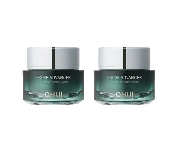 2 x O HUI Prime Advancer De-aging Protein Cream 50ml from Korea