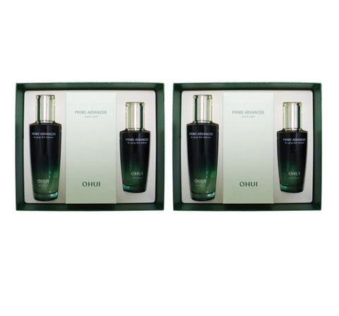 2 x O HUI Prime Advancer De-aging Skin Softener July 2025 Set (3 Items) from Korea
