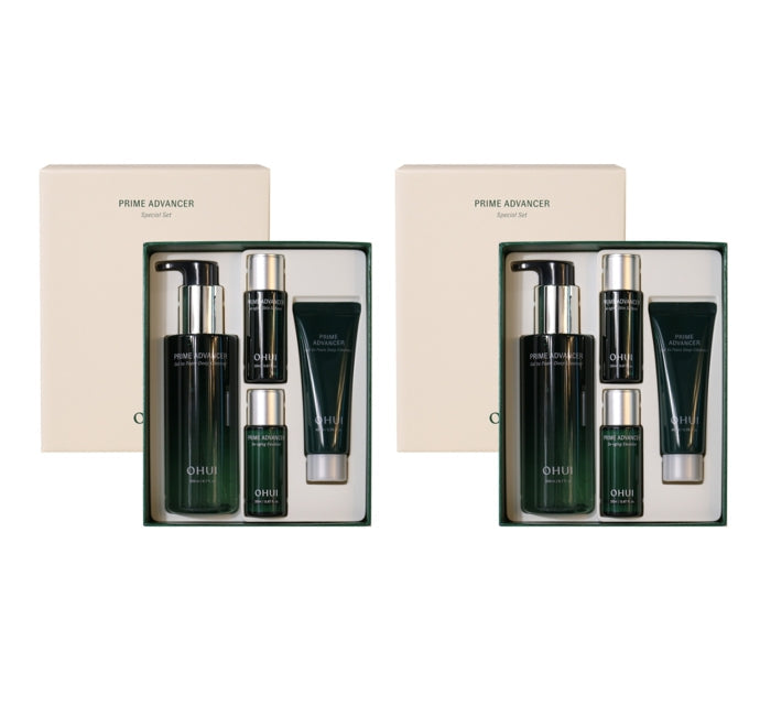 2 x O HUI Prime Advancer Gel to Foam Deep Cleanser April 2024 Set (4 Items) from Korea
