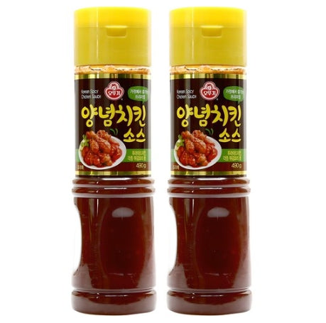 2 x OTOKI Sweet & Spicy Yangnyeom Sauce for Korean Chicken 490g Bottle from Korea