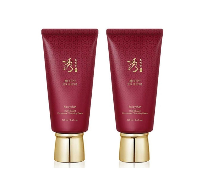 2 x Sooryehan HYOBIDAM Fermented Cleansing Foam 160ml from Korea