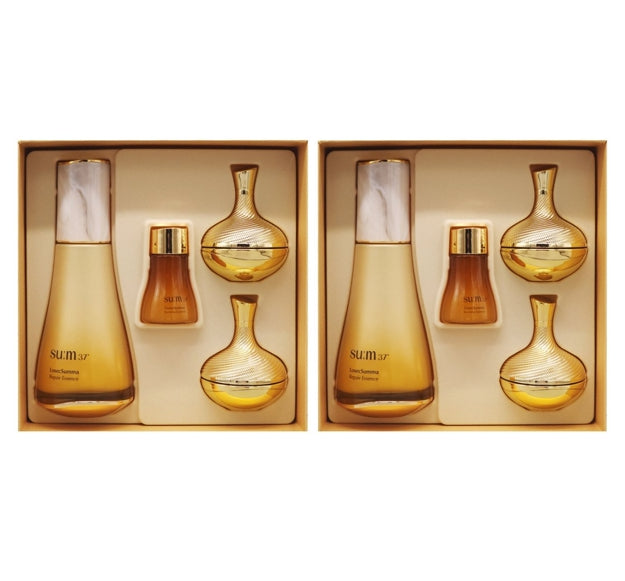 2 x Su:m37 LosecSumma Essence Sep. 2025 Set (4 Items) + Travel Kit(3 Items) from Korea