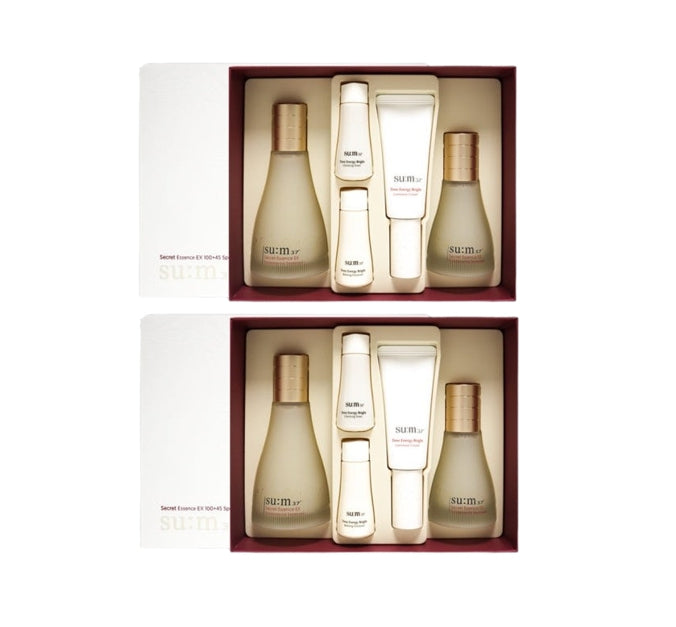2 x Su:m37 Secret Essence EX April 2025 Set (5 Items) + Sample (60ea) from Korea