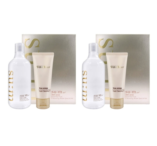 2 x Su:m37 Skin Saver Essential Cleansing Water Aug. 2026 Set (2 Items) from Korea