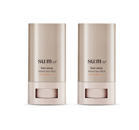 2 x Su:m37 Sun-away Velvet Sun Stick 18g from Korea