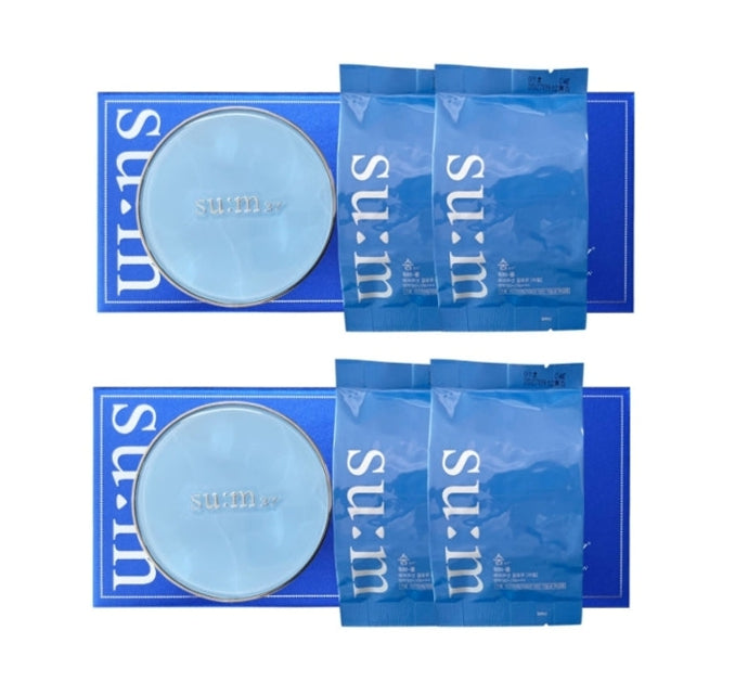 2 x Su:m37 Water-full Mesh Cushion Glow #1 April 2025 Set (3 Items) from Korea