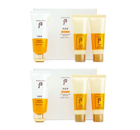 2 x The History of Whoo Gongjinhyang Jinhaeyoon Essential UV Protective Cream Set (3 Items) from Korea