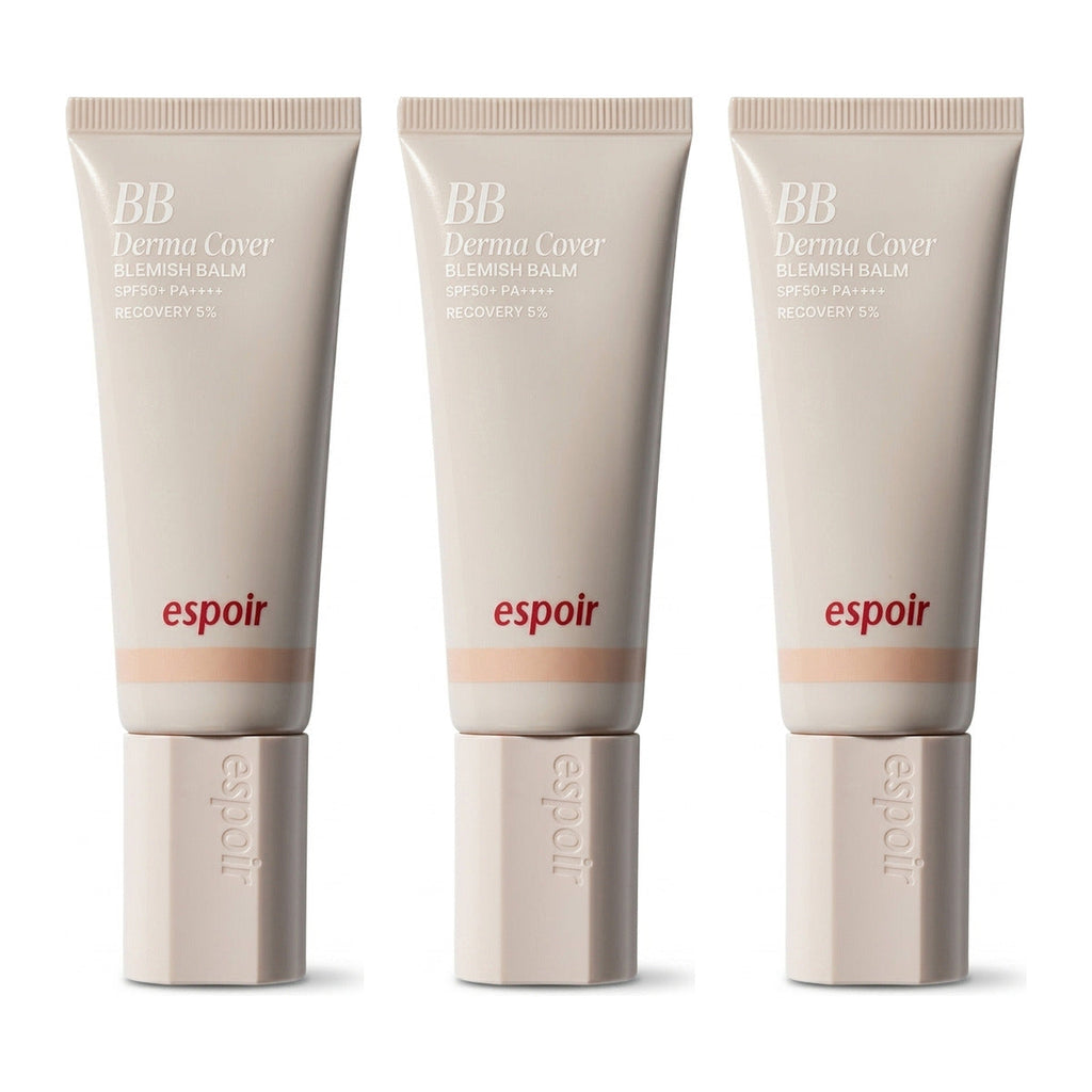 Three espoir BB Derma Cover Blemish Balm SPF50+ PA++++ 40g tubes